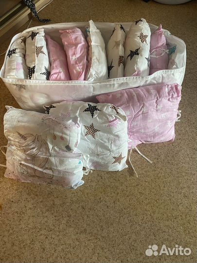 Бортики в детскую кроватку