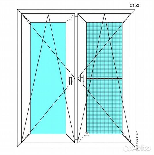 Окно пвх 1000x1170