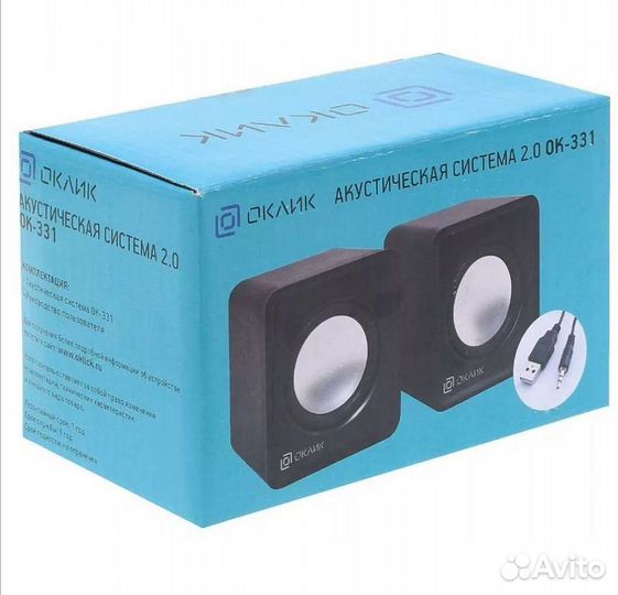 Новые активные колонки 6.0 Вт oklick OK-331