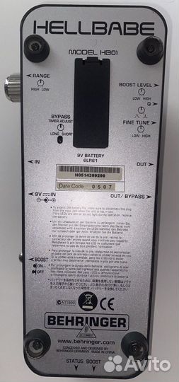 Педаль эффектов Behringer HB01 Hellbabe