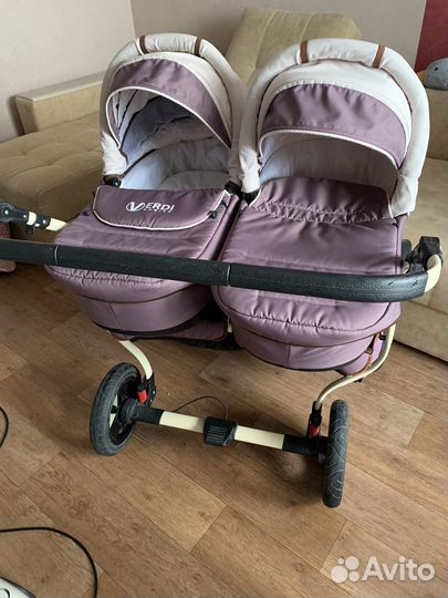 Коляска для двойни 3 в 1