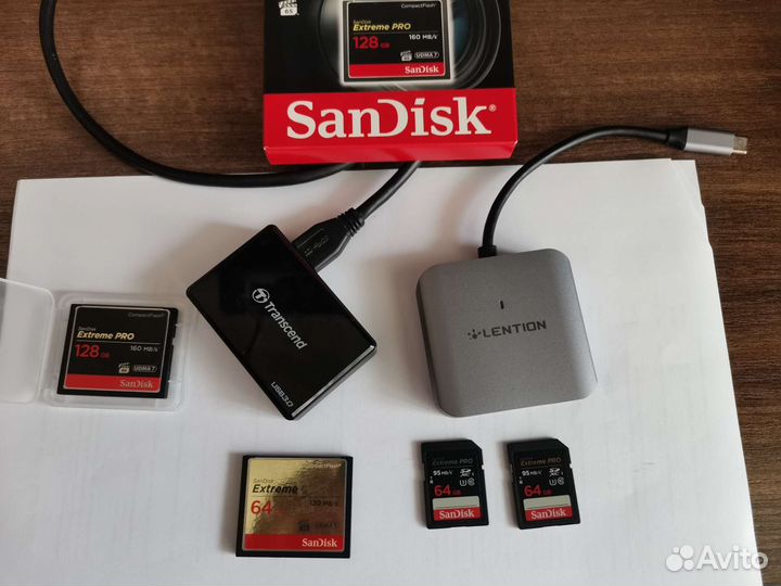 Карты памяти и картридеры