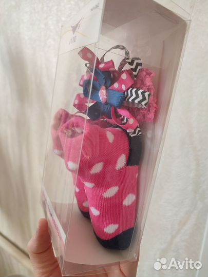 Набор носочки+повязка