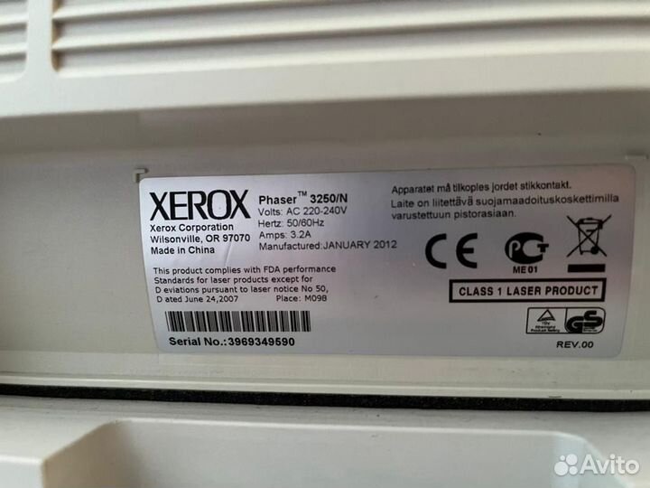 Принтер phaser 3250