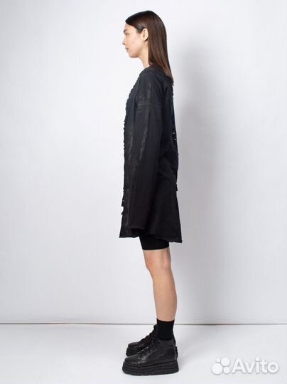 Лонгслив-платье - Чёрный клевер-L