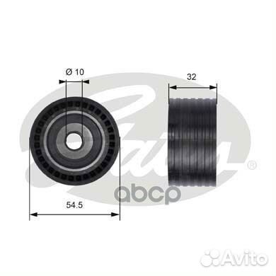 Ролик обводной ремня грм LCV T41237 Gates