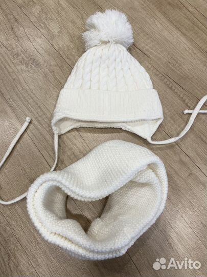 Комплект шапка и снуд