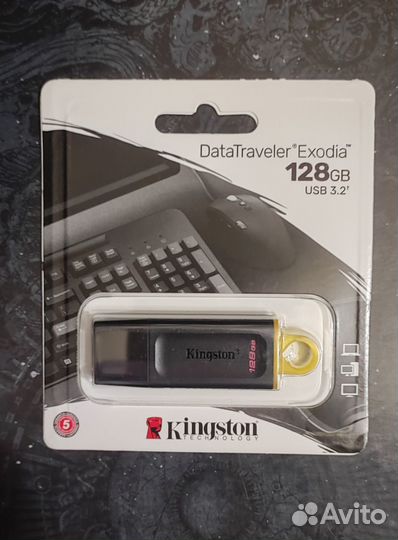 Флешка Kingston DataTraveler Exodia 128Gb USB 3.2