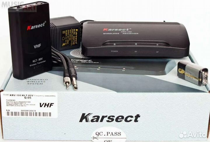 Микрофон радио гитарный Karsect KRV100/KLT80/G5