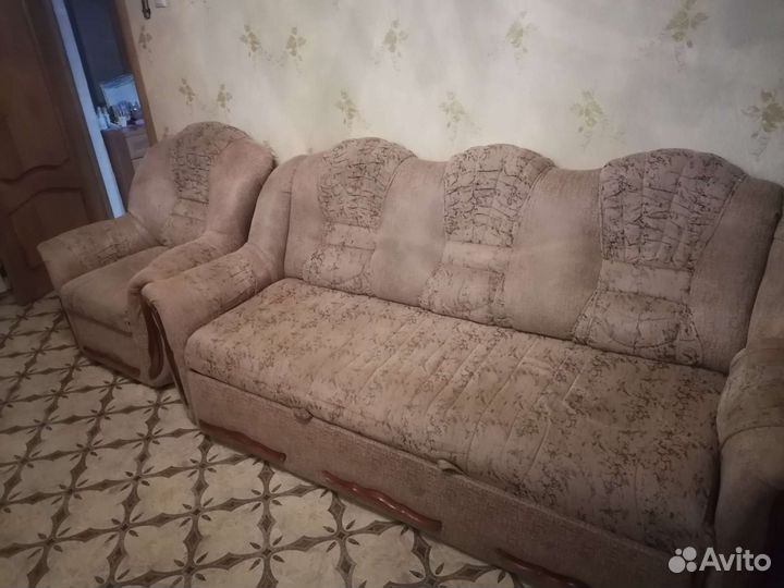 Диван с 2 мя креслами