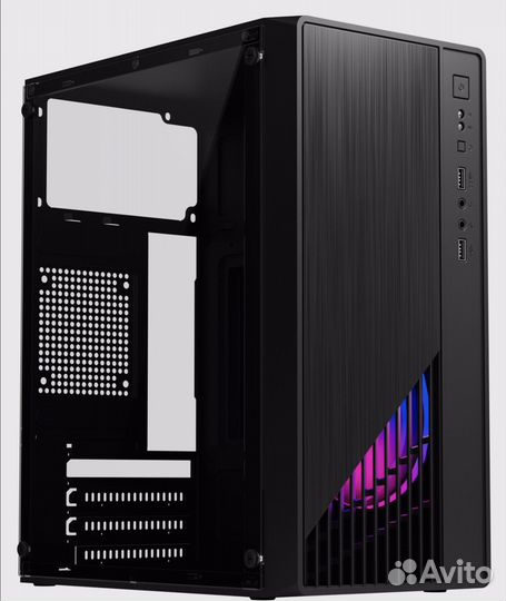 Игровой корпус для пк черный со стеклом