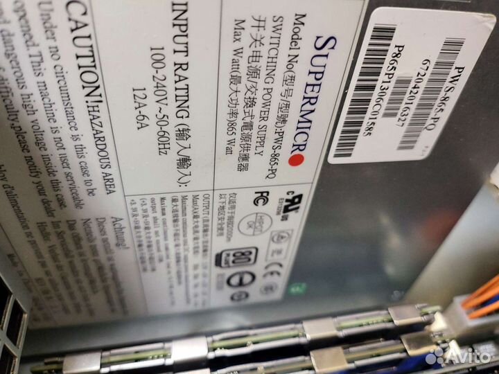 Сервер supermicro tower(xeon e5 2696v2,128 gb)
