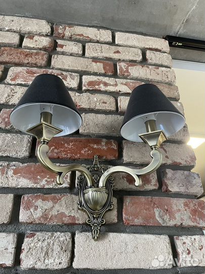 Настенный светильник бра бронза