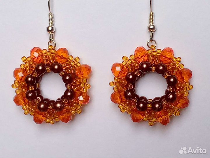 Серьги из бисера