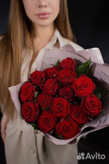 Букет красных роз
