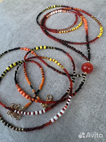 Портупея женская / сотуар из бисера