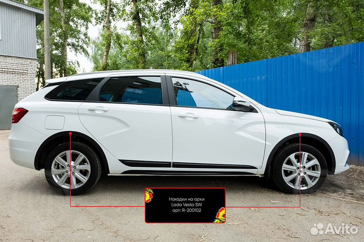Накладки на арки LADA Vesta (15+) RA