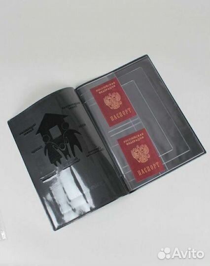 Папка органайзер для семейных документов А4 (2 ком