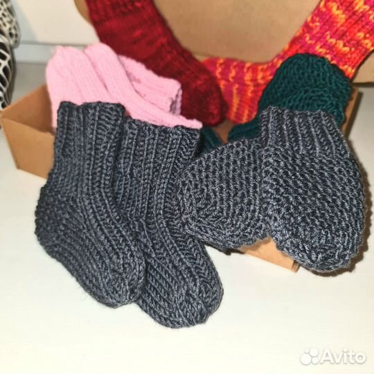 Носочки и варежки для новорожденого ручная работа