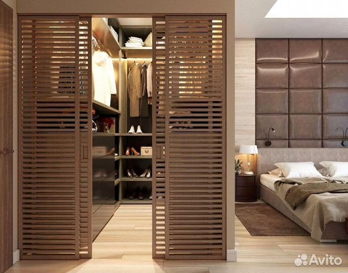 Раздвижная реечная дверь