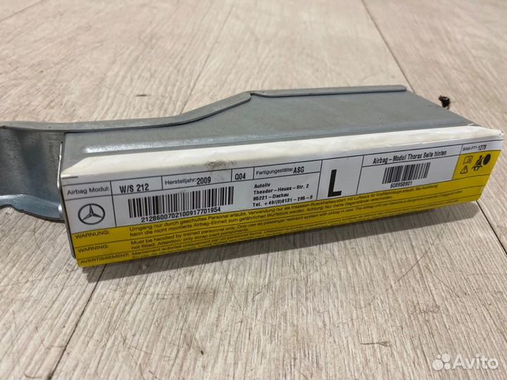 Подушка безопасности задняя левая Mercedes Benz