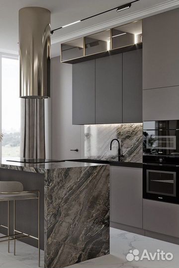 Остров-столешница из керамики Арх-Скин