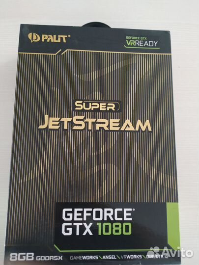 Видеокарта GTX 1080 8gb palit super JetStream