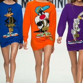 Moschino платье шерсть оригинал S розовая фуксия