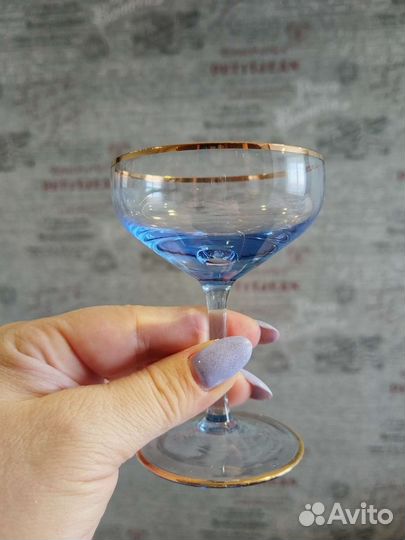 Фужеры Рюмки Шампанки Богемия Zlata Zuzana