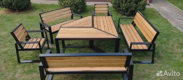 Садовая мебель: лавка, кресла
