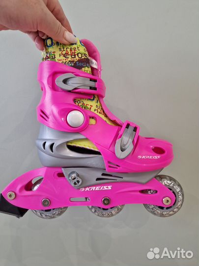 Роликовые коньки детские раздвижные