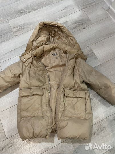 Пуховик Zara для девочки 116