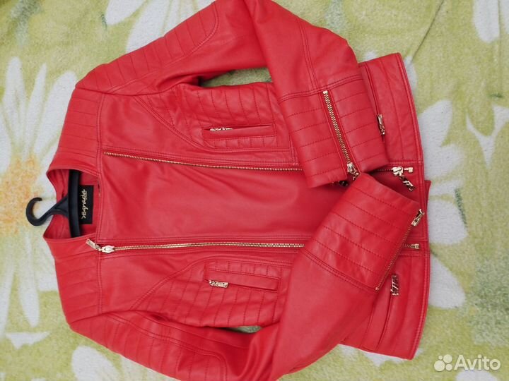 Куртка кожаная женская 44 46