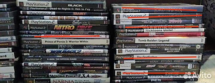 Игры 70+ шт. для PS2 Sony Playstation 2