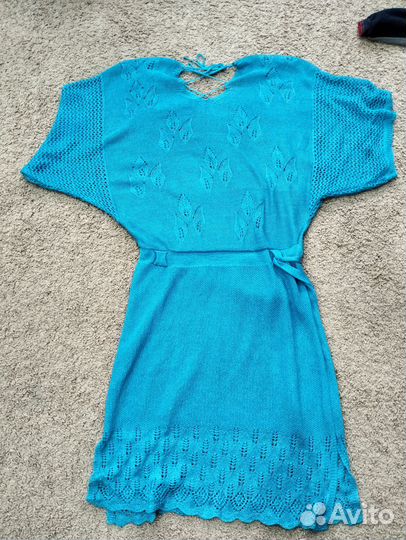 Туника пляжная вязаная