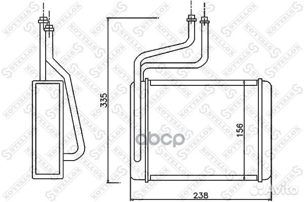 10-35070-SX радиатор печки Ford Mondeo all 96