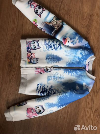 Толстовка худи бомбер