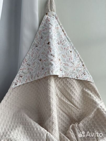 Вафельные полотенца с капюшоном 100*100 см