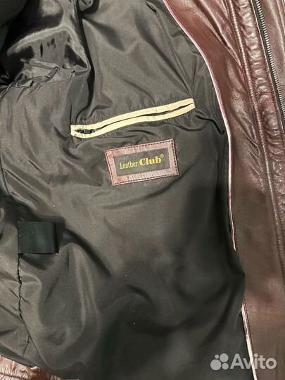 Кожаная куртка leather club оригинал