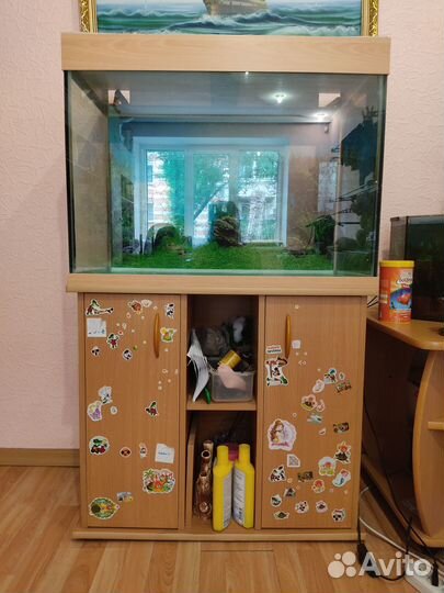 Аквариум с тумбой бу