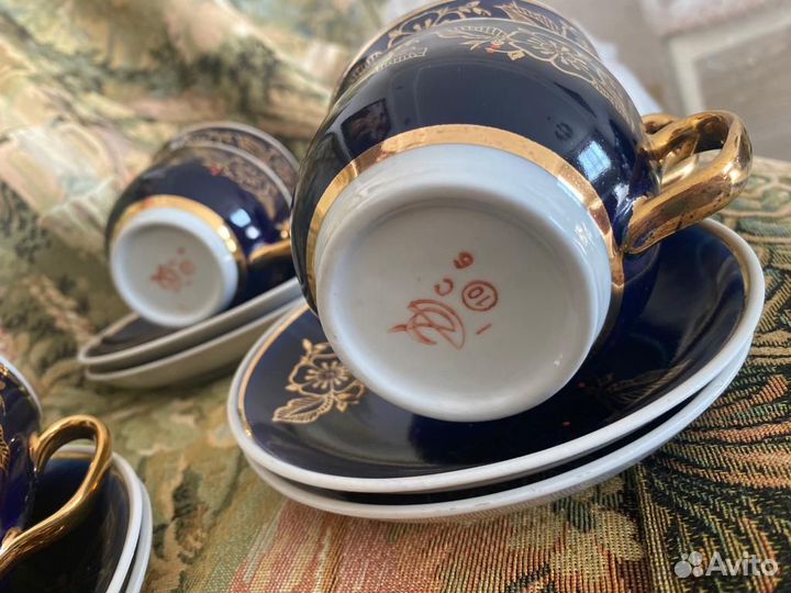 Сервиз чайный кобаььт