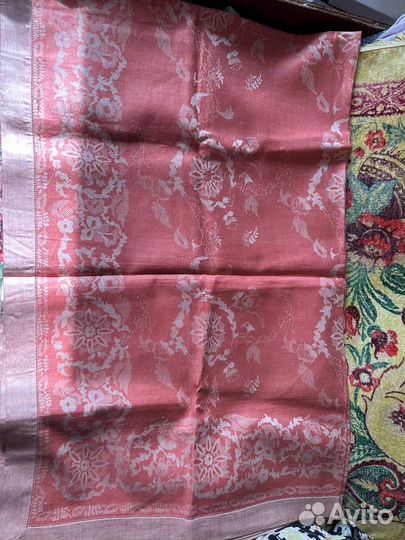 Скатерть льняная, советская