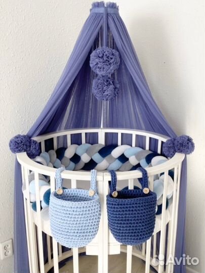 Вязаные корзинки