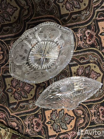 Хрустальная ваза ссср, винтаж пельменница