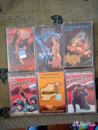 Аудиокассеты (рок, металл, панк)