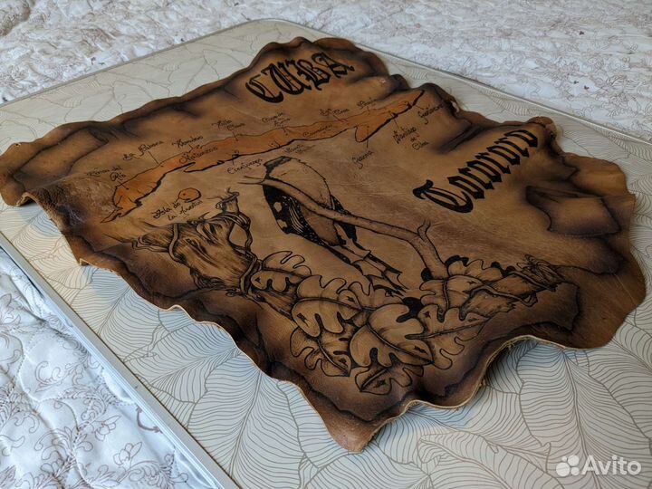 Кожаная карта Cuba (Куба)