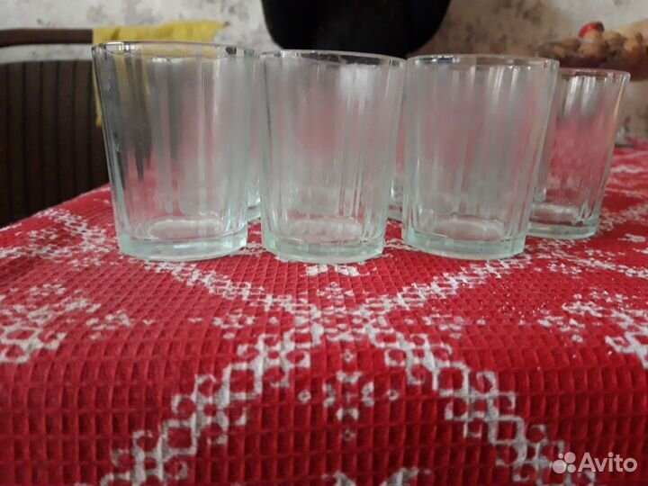 Стаканы стопки граненые