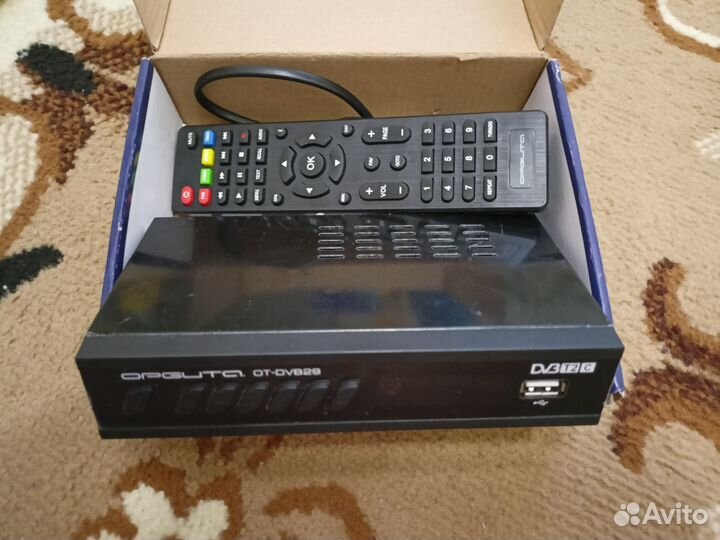 TV приставка орбита ot-dvb29, кабель hdmi, антенна