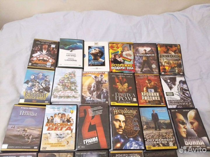 DVD с фильмами, список, много, партии