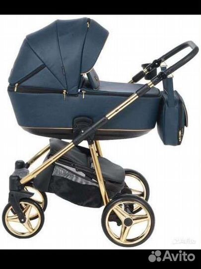 Коляска 2 в 1 adamex barcelona (экокожа)